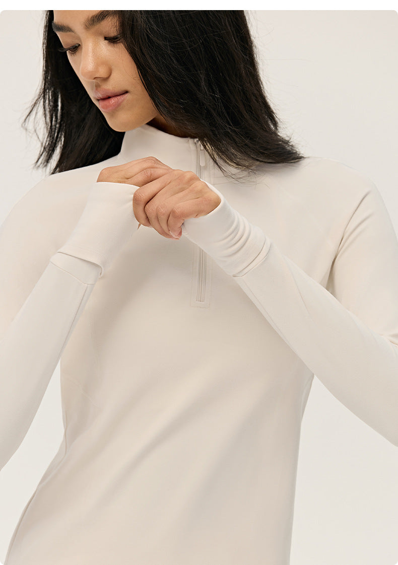 Wholesale Women’s Premium Lycra Sports Jacket | Bulk Long-Sleeve Fitness & Yoga Wear | fouregg