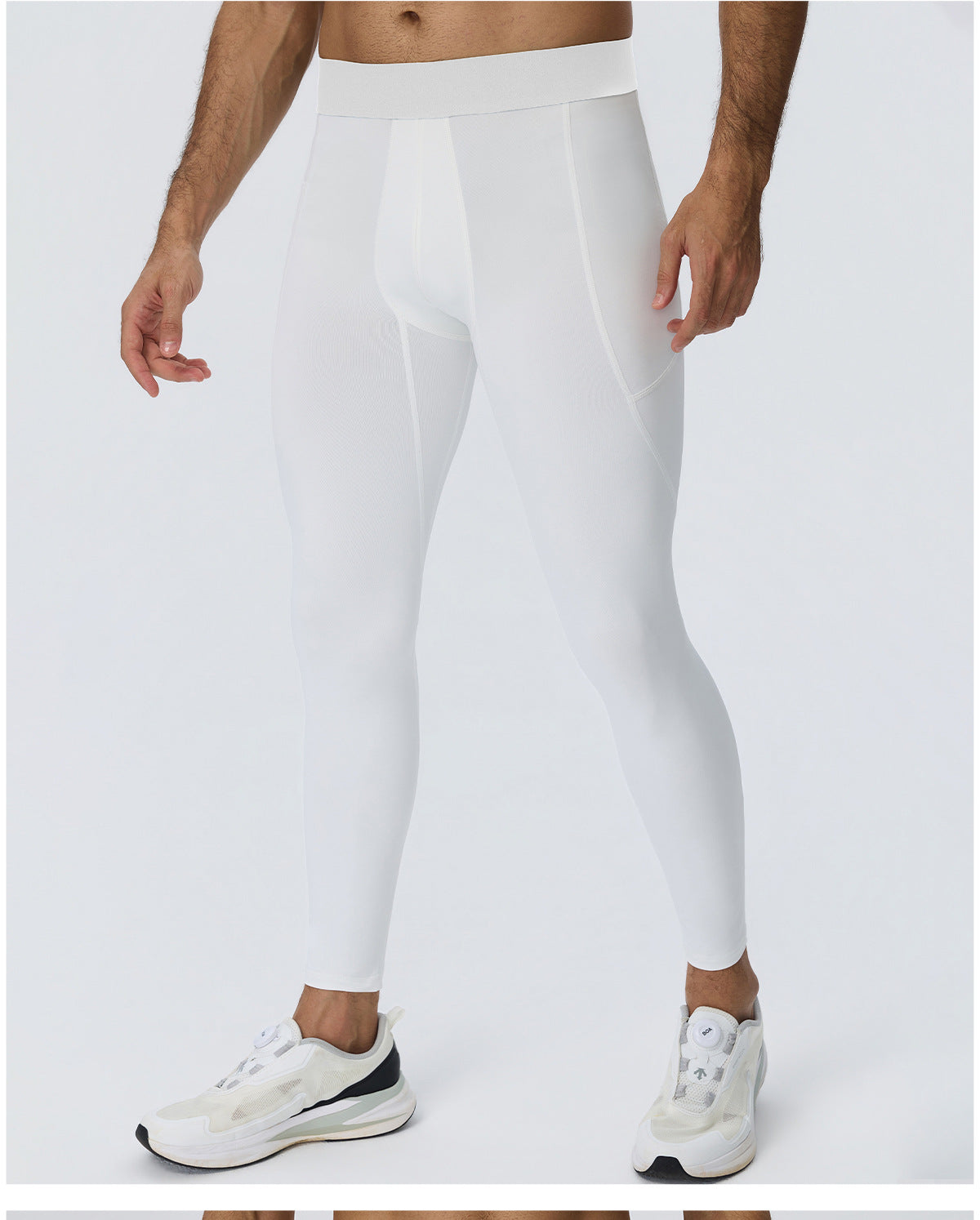 Wholesale Men’s Sculpting Fitness Pants 61302 | Slim-Fit Compression Tights for Running & Training | fouregg