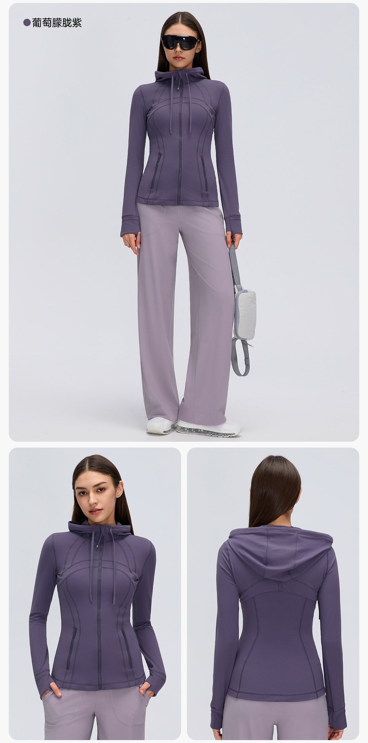 Wholesale Women’s Pilates Sports Jacket D26162 | Slimming Long-Sleeve Fitness & Yoga Outerwear | fouregg