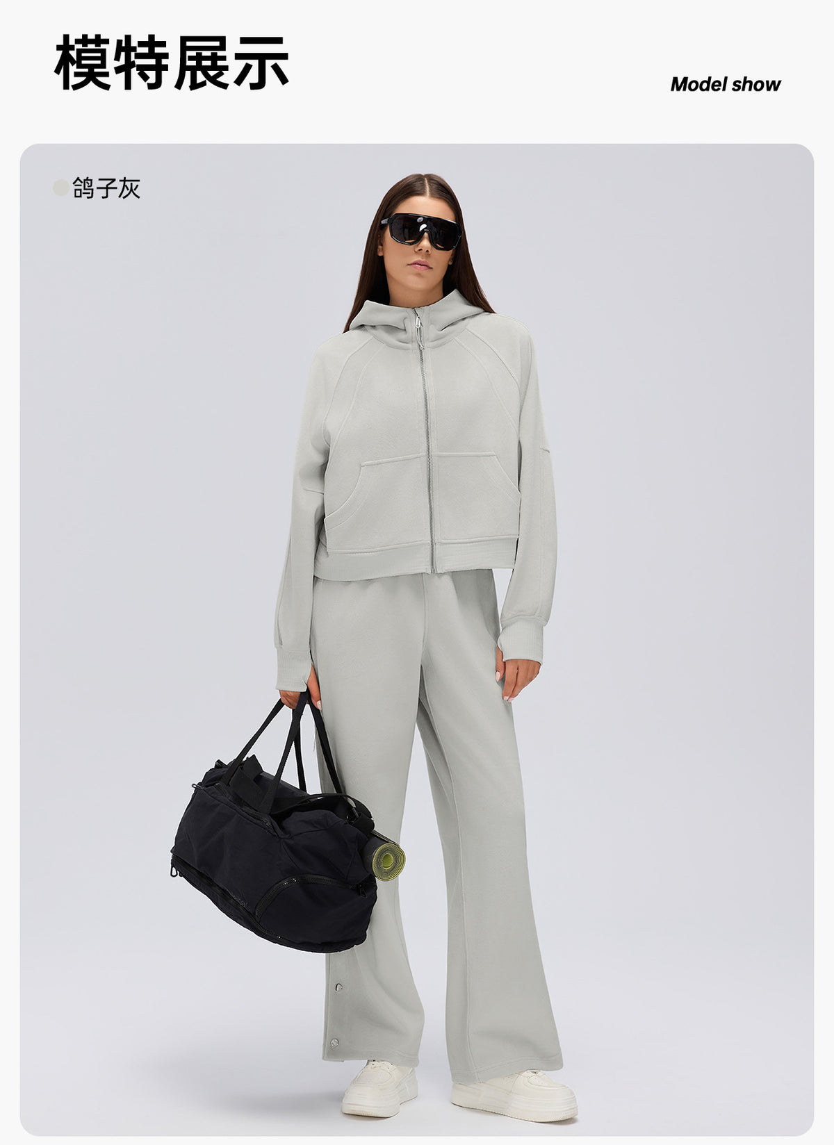 Wholesale Women’s Winter Hoodie Jacket D26119 | Loose-Fit Cropped Casual Sportswear Top | fouregg