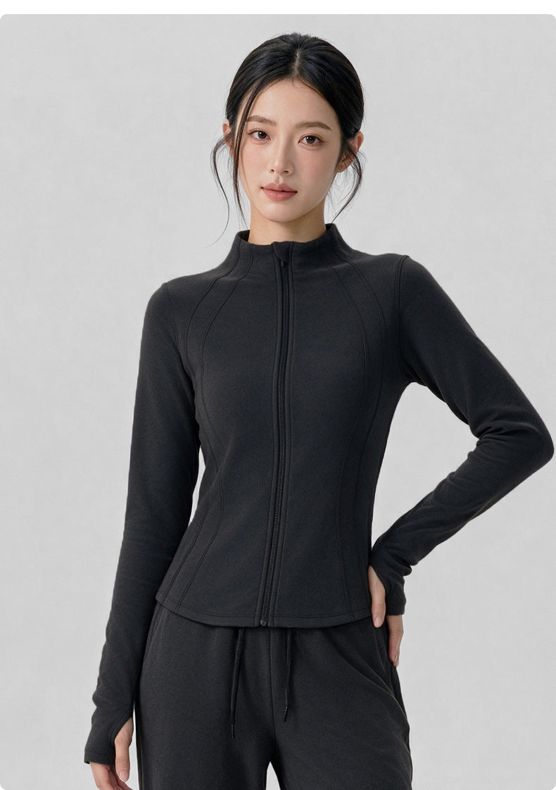 Wholesale Women’s Winter Activewear Jacket | Thickened Thermal Pilates & Workout Cover-Up | fouregg