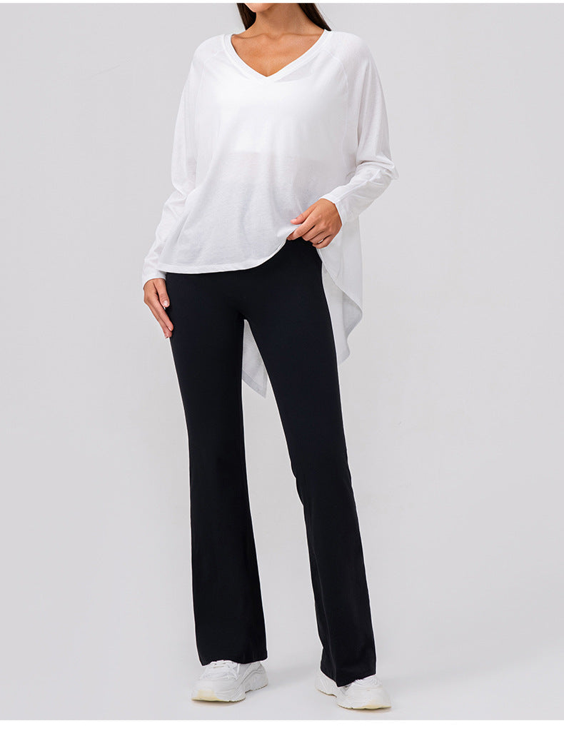 Wholesale Women’s Long-Sleeve Workout Shirt | Bulk Soft-Touch Running & Yoga Top | fouregg