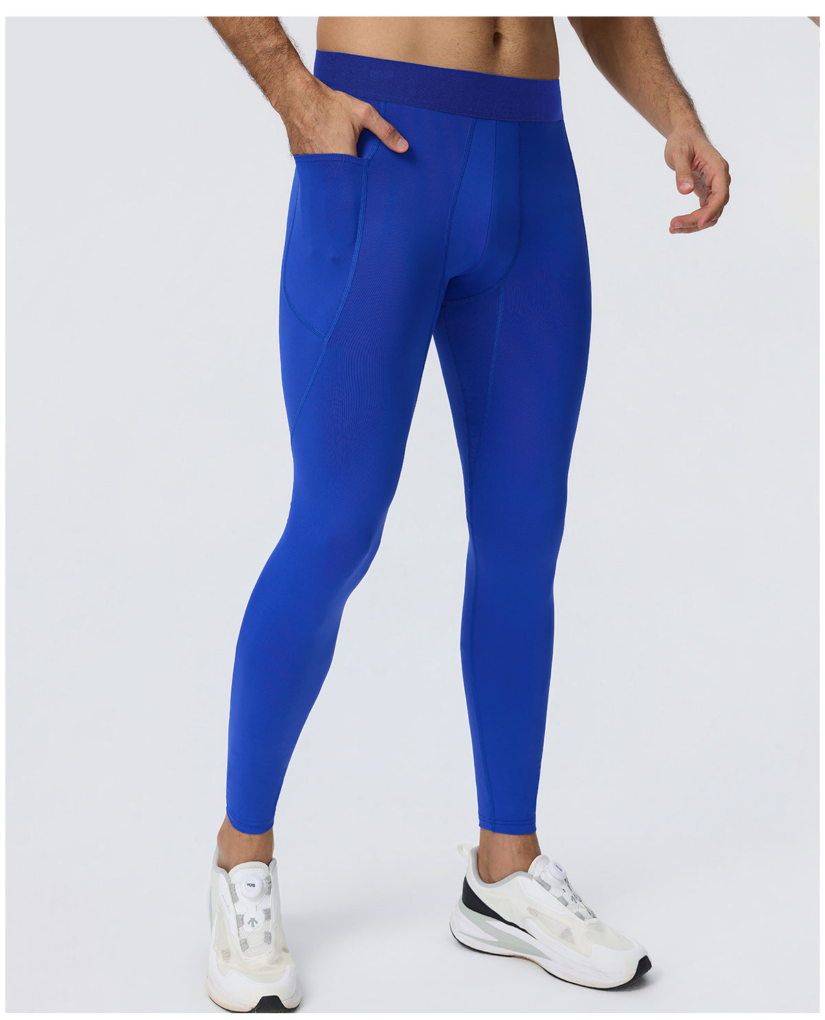 Wholesale Men’s Sculpting Fitness Pants 61302 | Slim-Fit Compression Tights for Running & Training | fouregg
