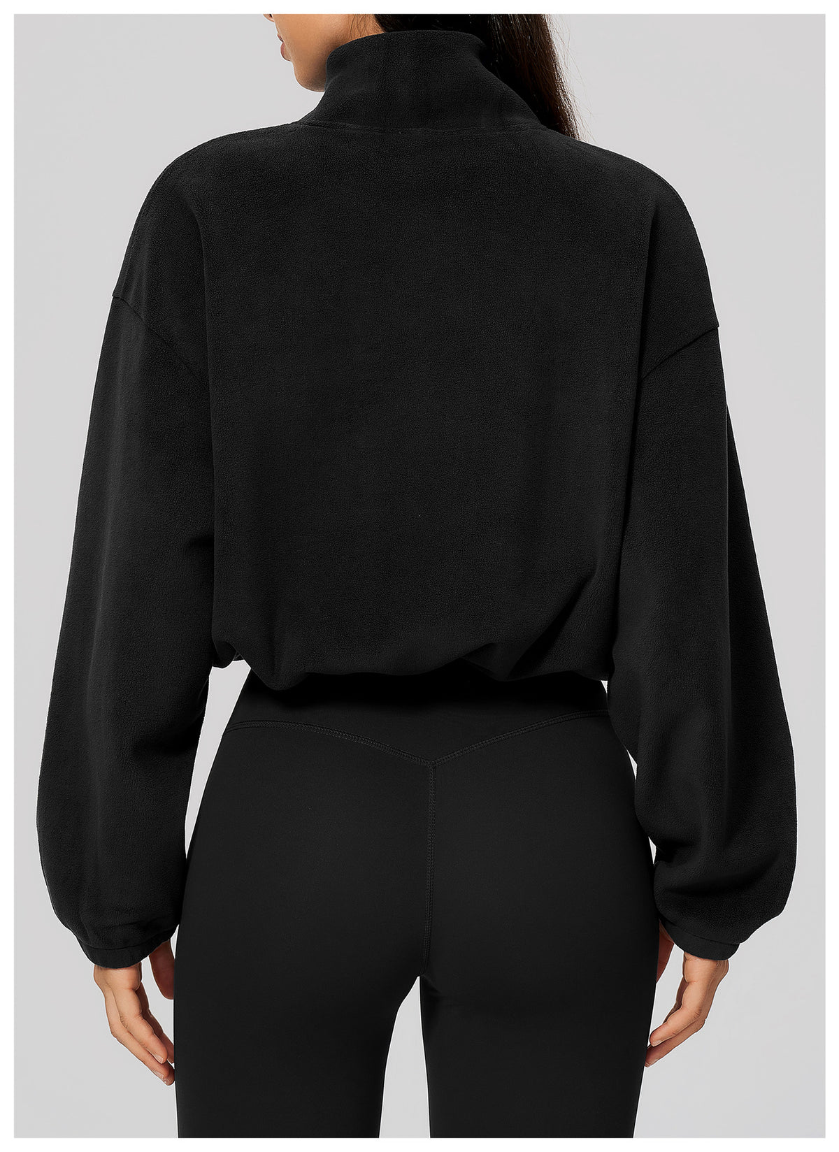Wholesale Women’s Half-Zip Sports Top | Bulk Relaxed-Fit Color Block Sweatshirt 3619 | fouregg