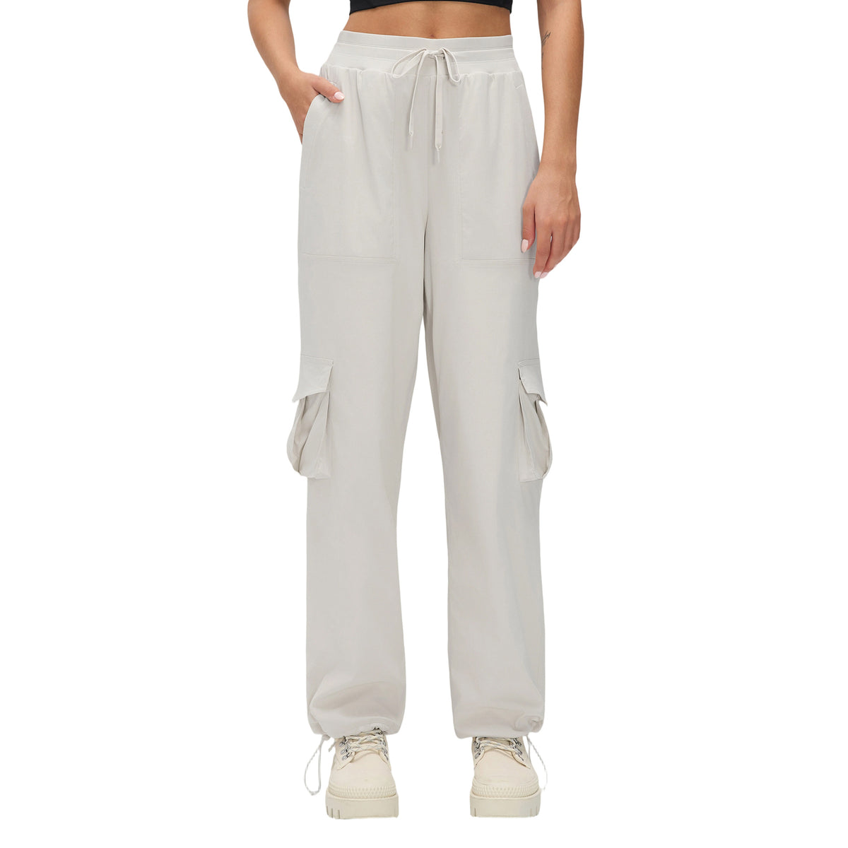 Wholesale Women’s Winter Down Cargo Pants D25001-3 | Warm Outdoor Trousers with Adjustable Cuffs | fouregg