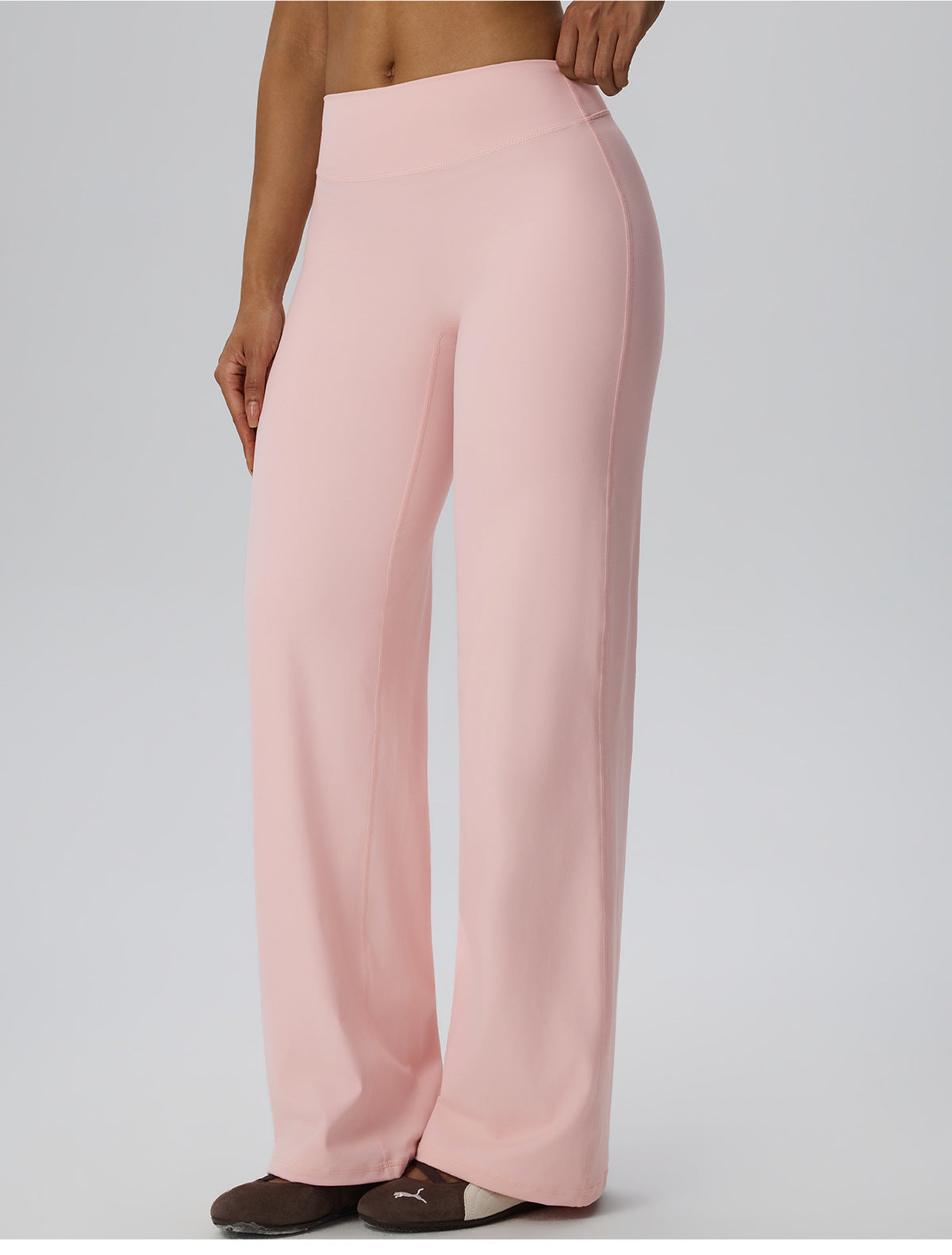 Wholesale Women’s Double-Brushed Yoga Pants | Bulk High-Waist Sculpting Straight-Leg Activewear 62345 | fouregg