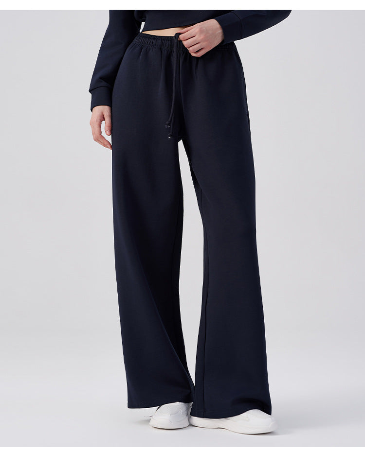 Wholesale Women’s Wide-Leg Pants | Bulk Drapey High-Waist Casual Trousers | fouregg