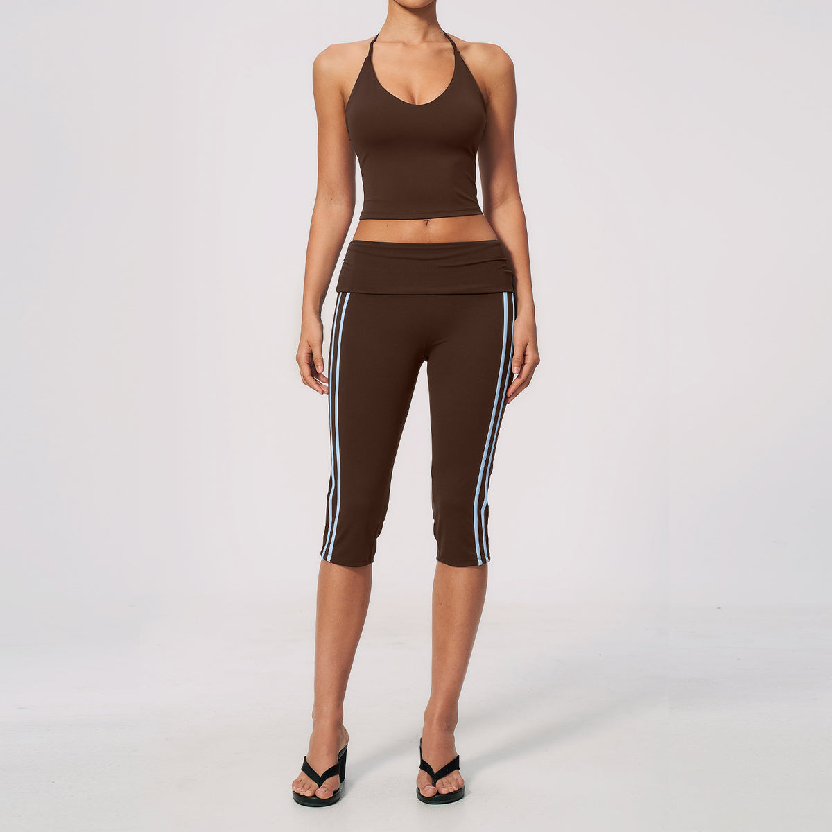 Custom Private Label 3588 Western Style Slim Fit Yoga Set | Shockproof Sports Bra | Wholesale | fouregg