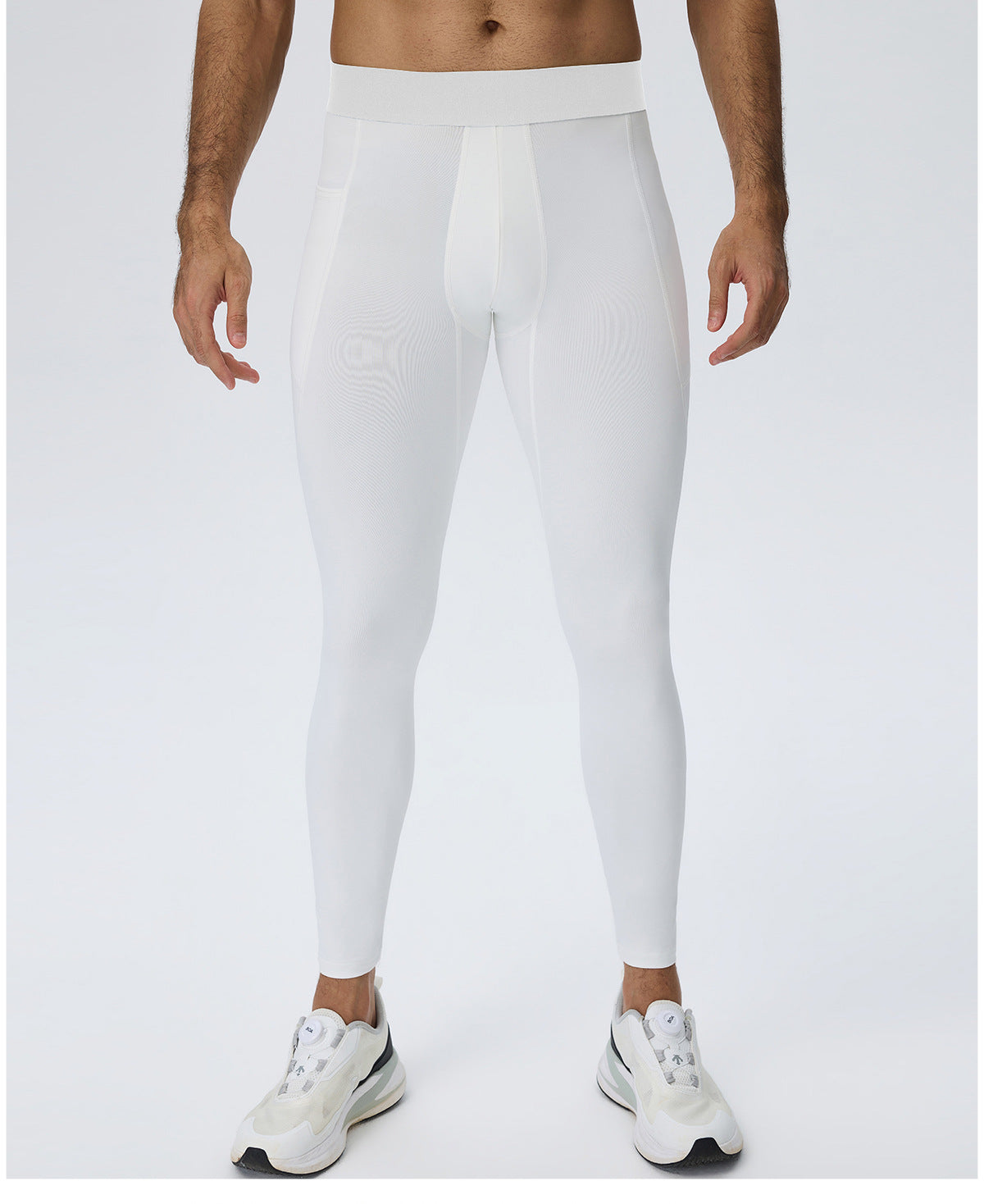 Wholesale Men’s Sculpting Fitness Pants 61302 | Slim-Fit Compression Tights for Running & Training | fouregg