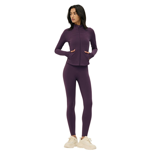 Wholesale Women’s Winter Activewear Set | Thickened Thermal Yoga Top & Leggings for Pilates | fouregg
