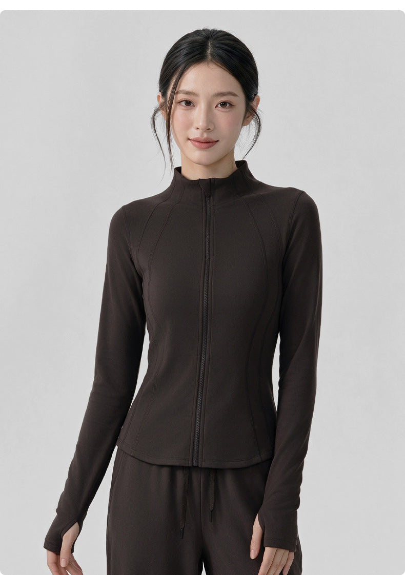 Wholesale Women’s Winter Activewear Jacket | Thickened Thermal Pilates & Workout Cover-Up | fouregg