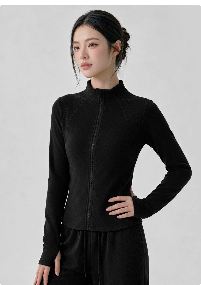 Wholesale Women’s Winter Activewear Jacket | Thickened Thermal Pilates & Workout Cover-Up | fouregg