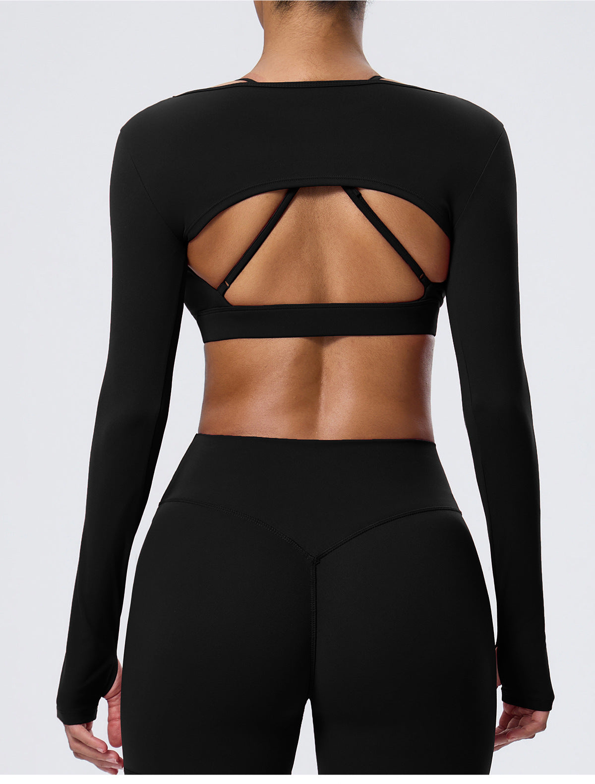 Wholesale Women’s Long-Sleeve Yoga Cover-Up | Bulk Stretch Activewear 62538 | fouregg