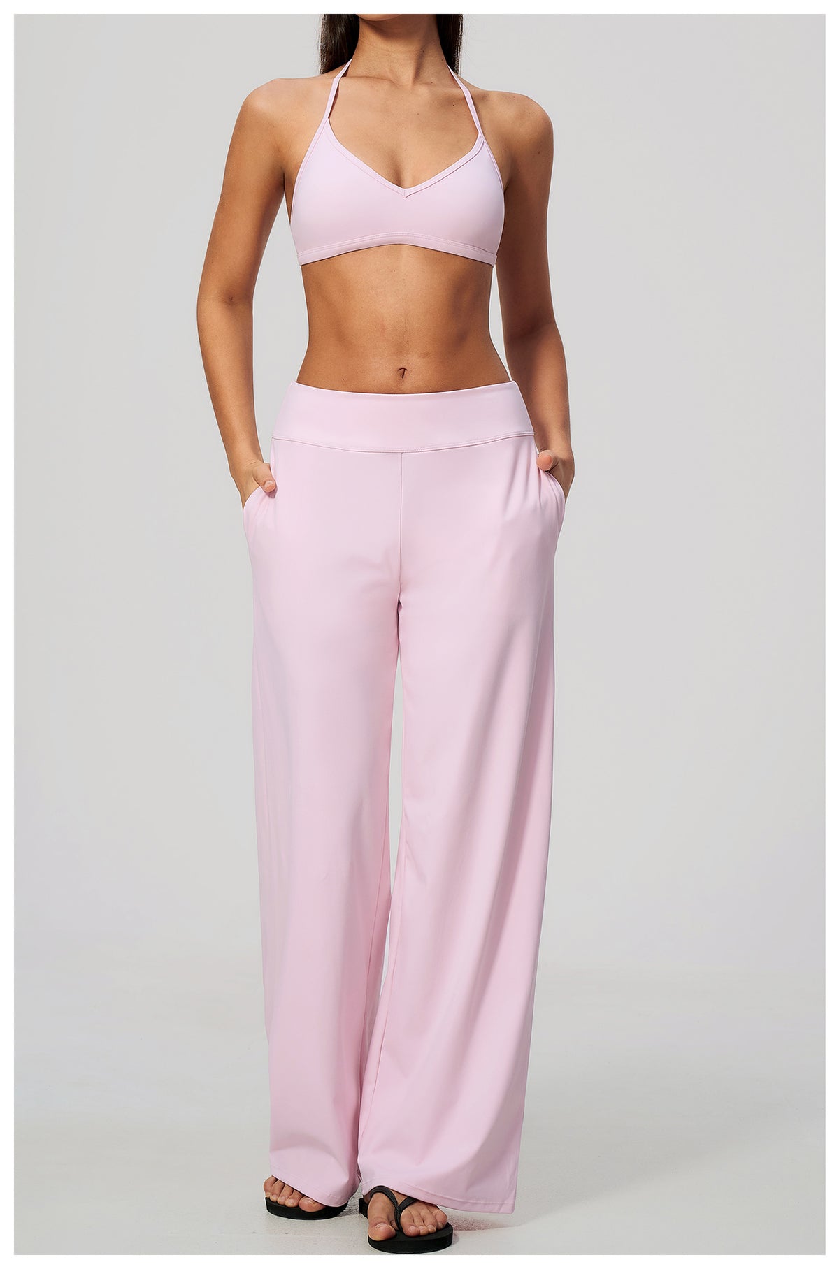 Wholesale Women’s Brushed Sweatpants | Bulk Low-Rise Relaxed-Fit Running Pants 5555 | fouregg