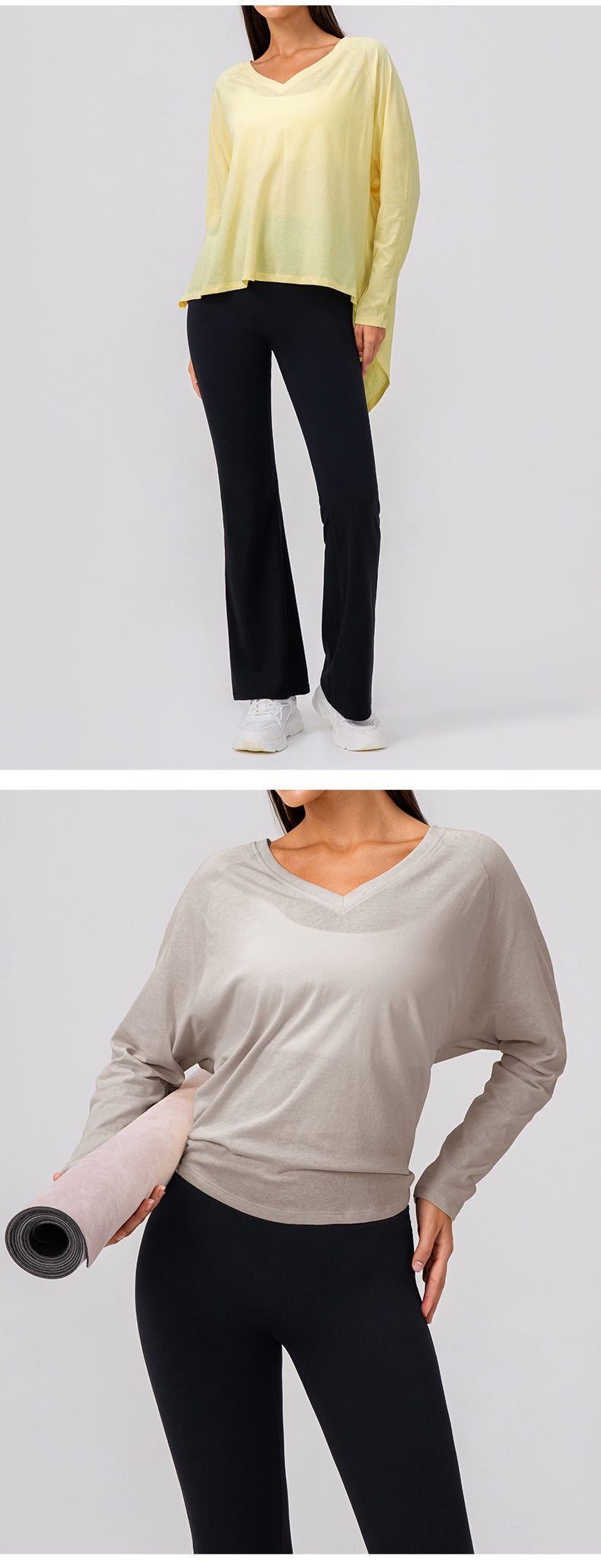 Wholesale Women’s Long-Sleeve Workout Shirt | Bulk Soft-Touch Running & Yoga Top | fouregg