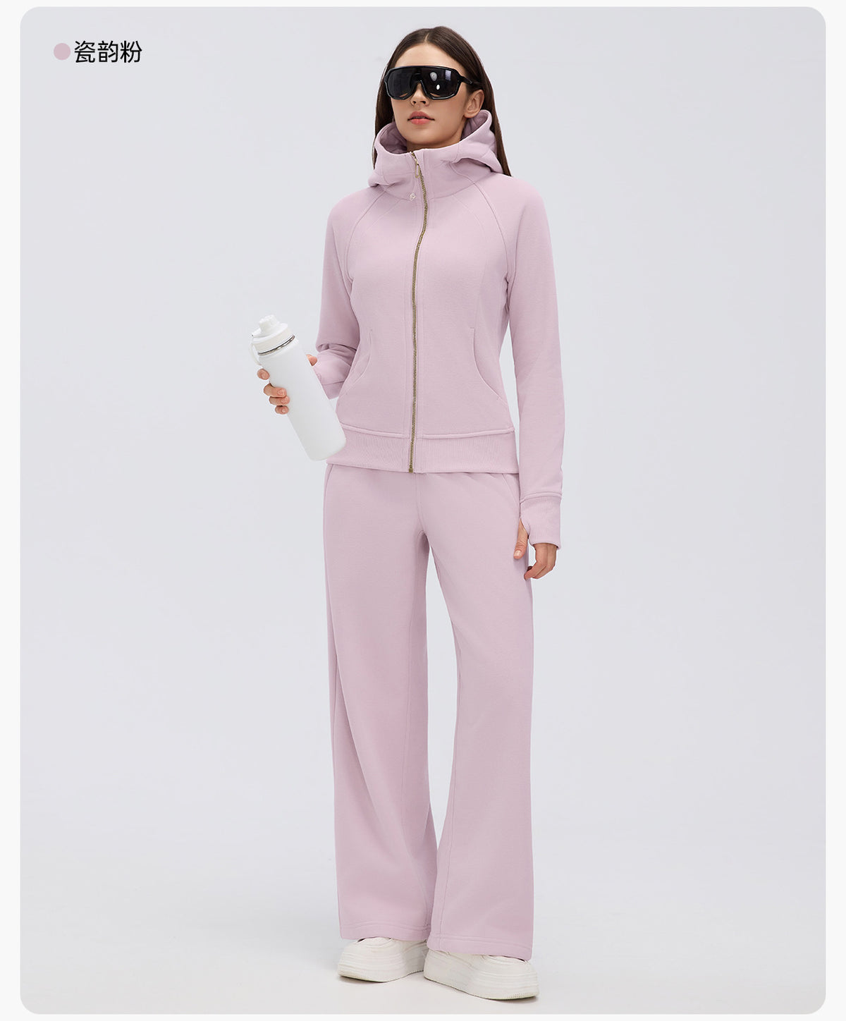 Wholesale Women’s Winter Sweatpants D26116 | Relaxed Straight-Leg Warm-Up Trousers with Elastic Waist | fouregg