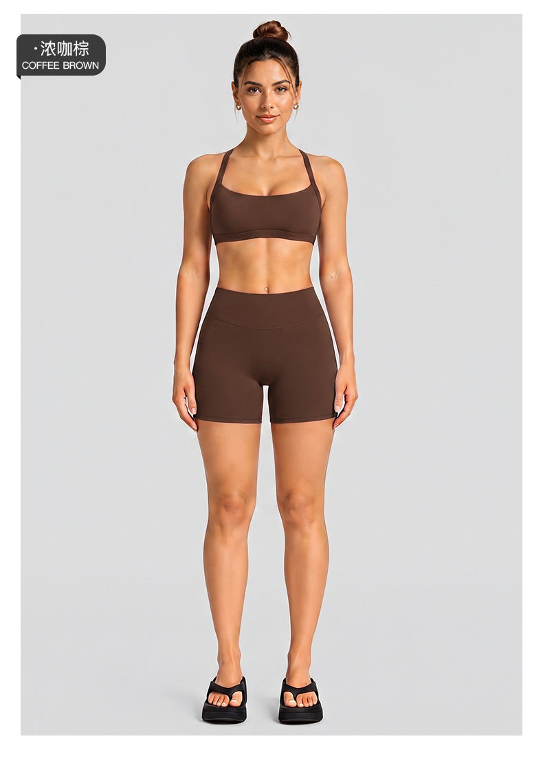 Wholesale Women’s Activewear Set | Halter Neck Sports Bra for Running, Cycling & Pilates | fouregg