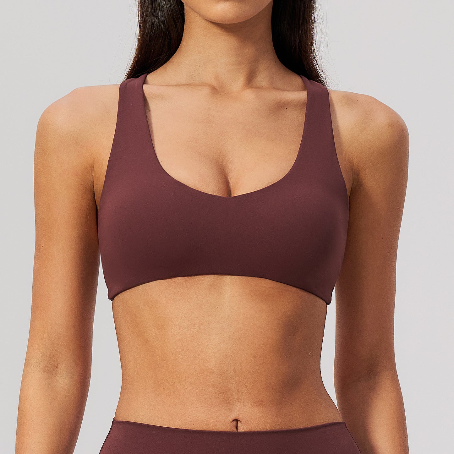 Wholesale Series 5558 Sports Bra | Brushed Cloud-Feel Yoga Top | fouregg