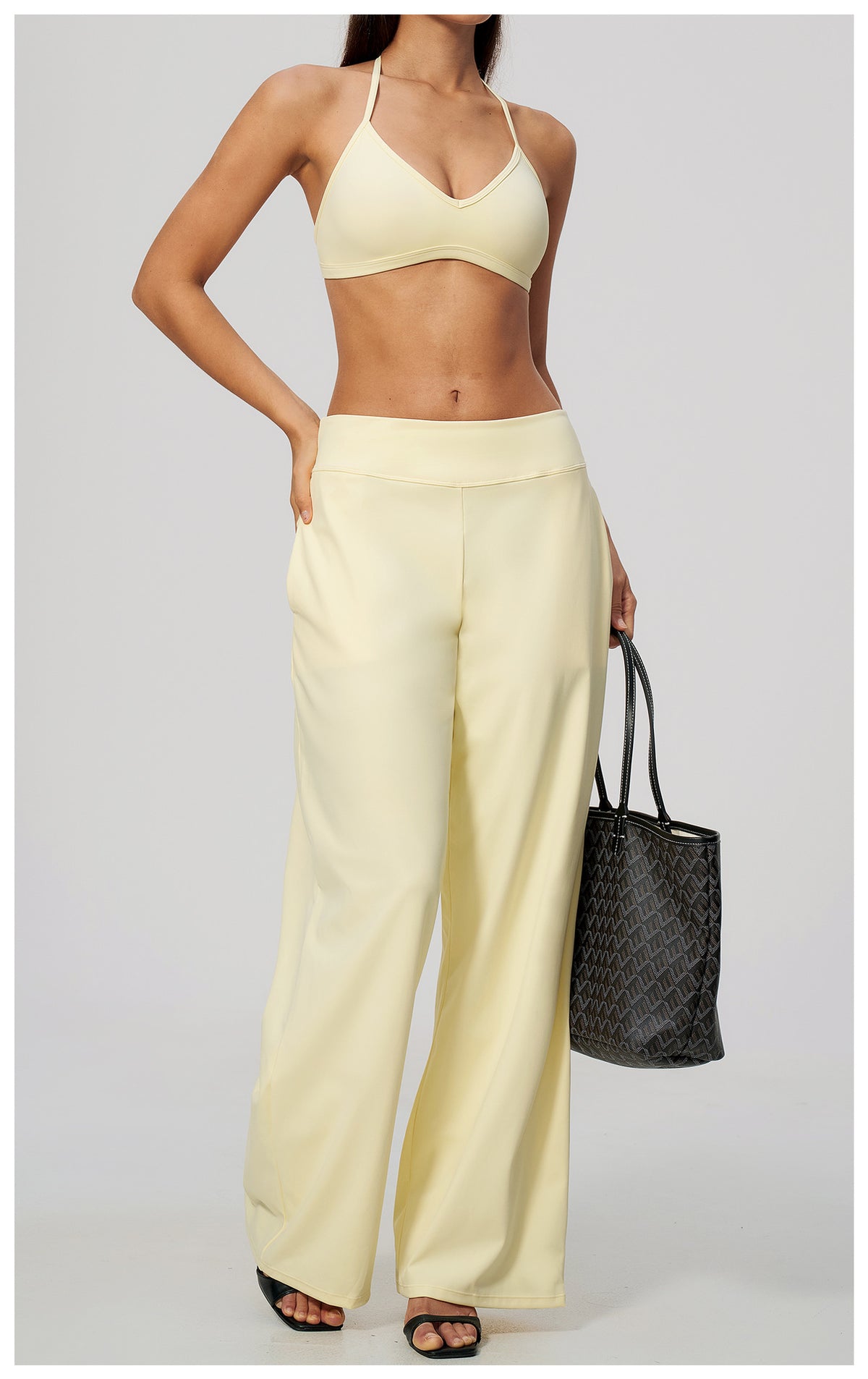 Wholesale Women’s Brushed Sweatpants | Bulk Low-Rise Relaxed-Fit Running Pants 5555 | fouregg