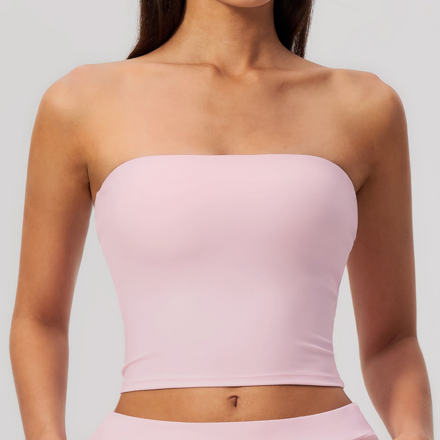 09/2024 Strapless non-slip tube top sexy beautiful back sports underwear women's shockproof quick-drying fitness top 8793
