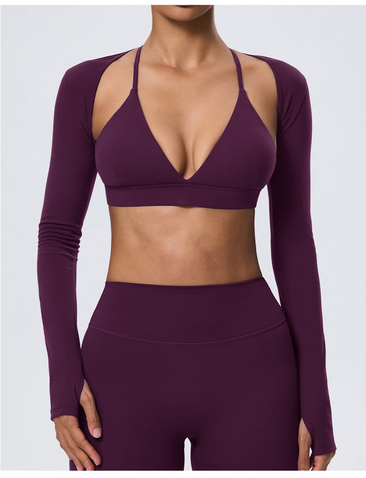 Wholesale Women’s Fitted Yoga Cover-Up | Bulk Double-Brushed Quick-Dry Activewear 62540 | fouregg
