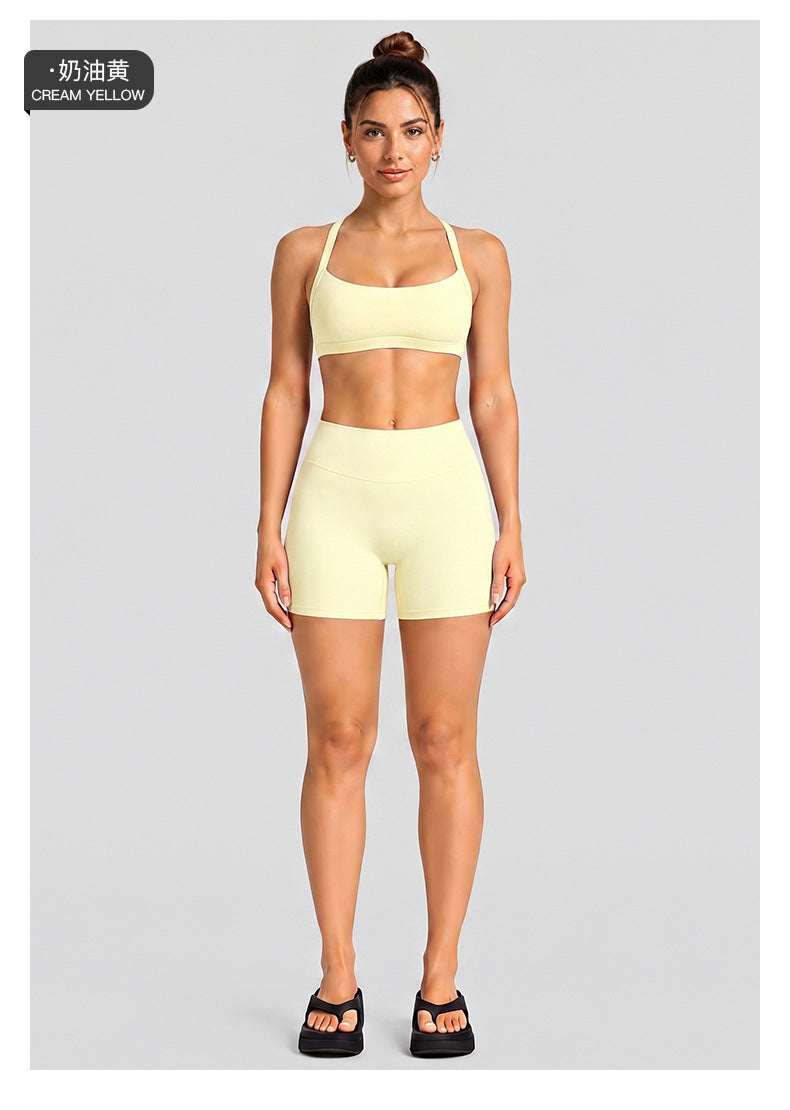 Wholesale Women’s Activewear Set | Halter Neck Sports Bra for Running, Cycling & Pilates | fouregg