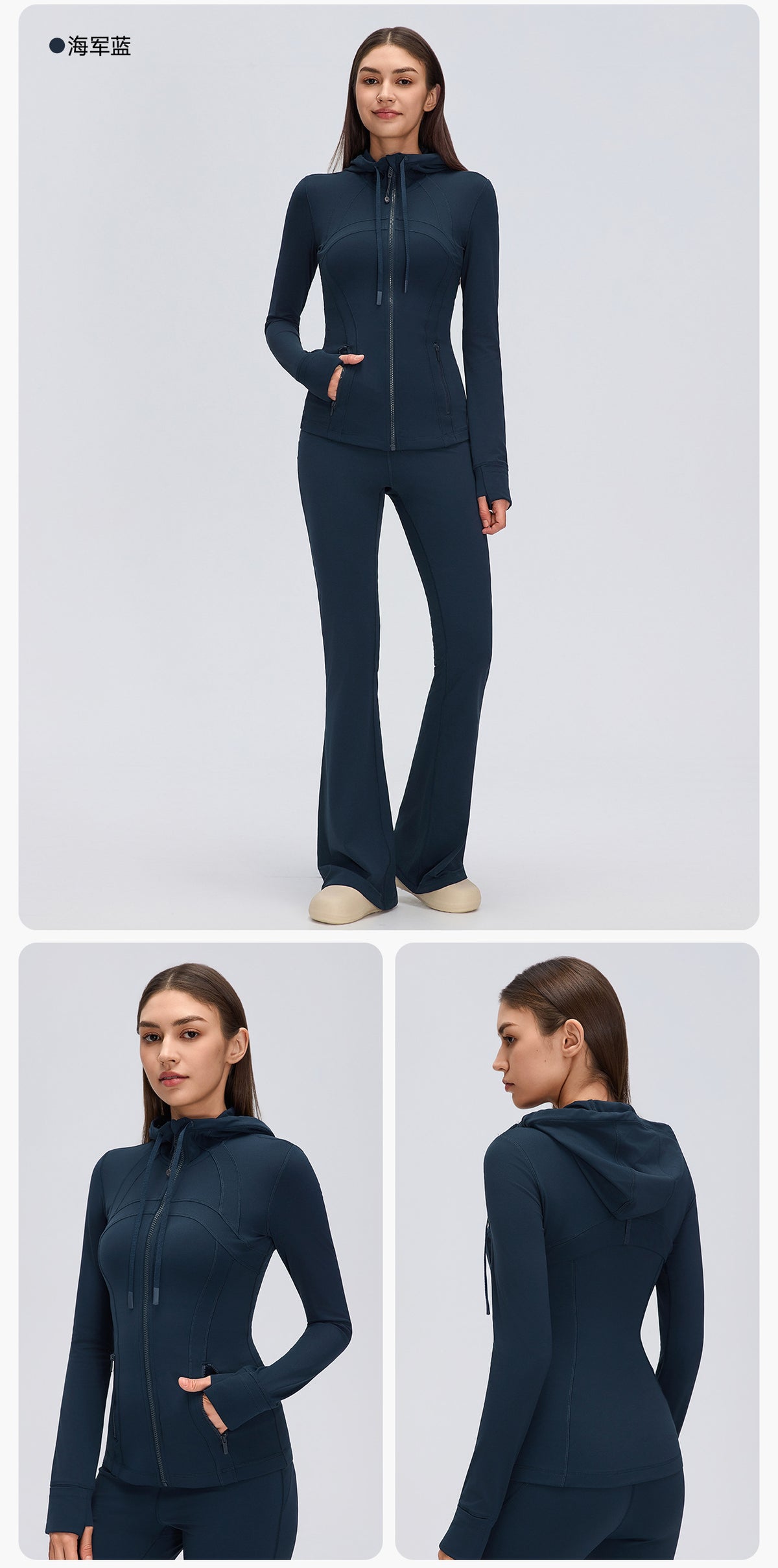 Wholesale Women’s Pilates Sports Jacket D26162 | Slimming Long-Sleeve Fitness & Yoga Outerwear | fouregg