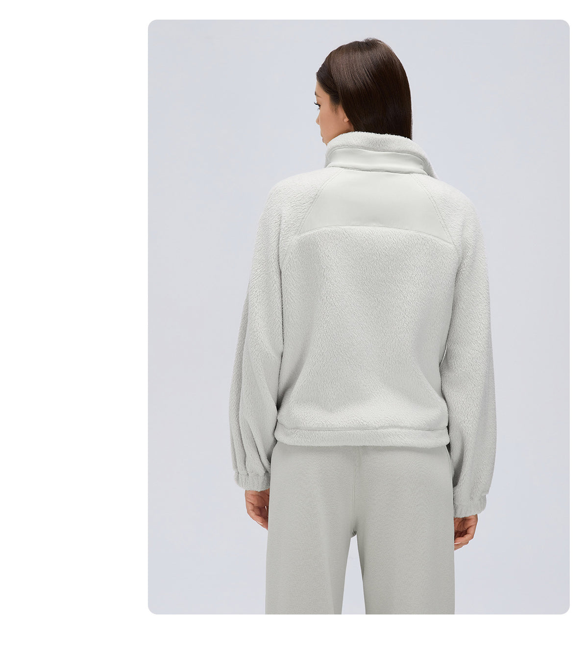 Wholesale Women’s Thermal Activewear Set | Wind-Resistant Jacket & Draped Wide-Leg Trousers | fouregg