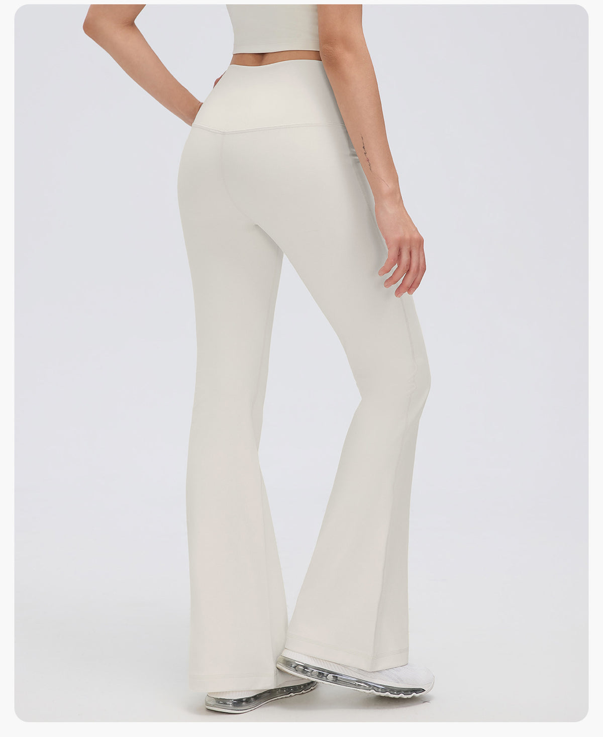 Wholesale Women’s Thermal Flare Yoga Pants D26129 | Warm Sculpting Pilates & Fitness Leggings | fouregg