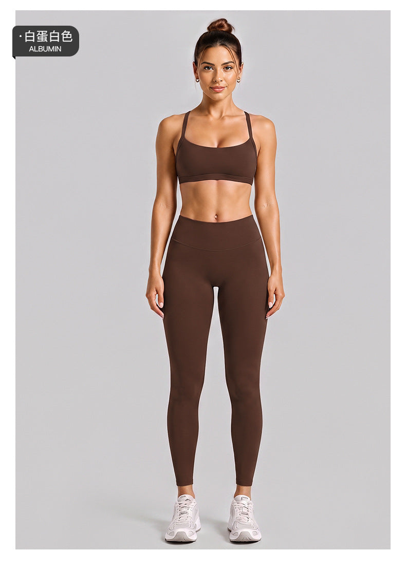 Wholesale Women’s Activewear Set | Halter Neck Sports Bra for Running, Cycling & Pilates | fouregg