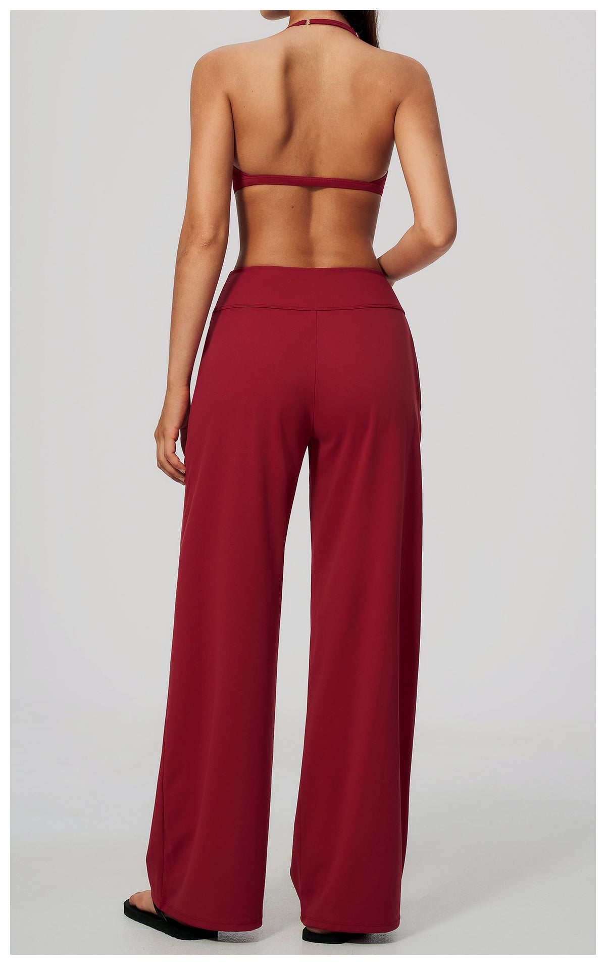 Wholesale Women’s Brushed Activewear Set | Halter Low-Rise Workout Wear 5555 | fouregg