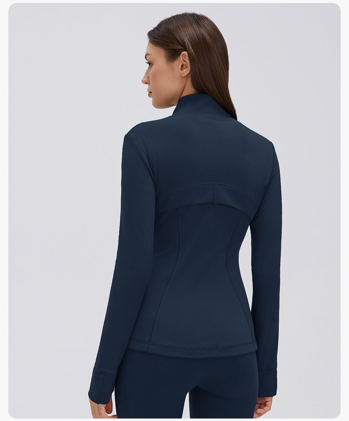 Wholesale Women’s Winter Activewear Jacket D26126 | Slimming High-Neck Outdoor Cycling & Fitness Top | fouregg