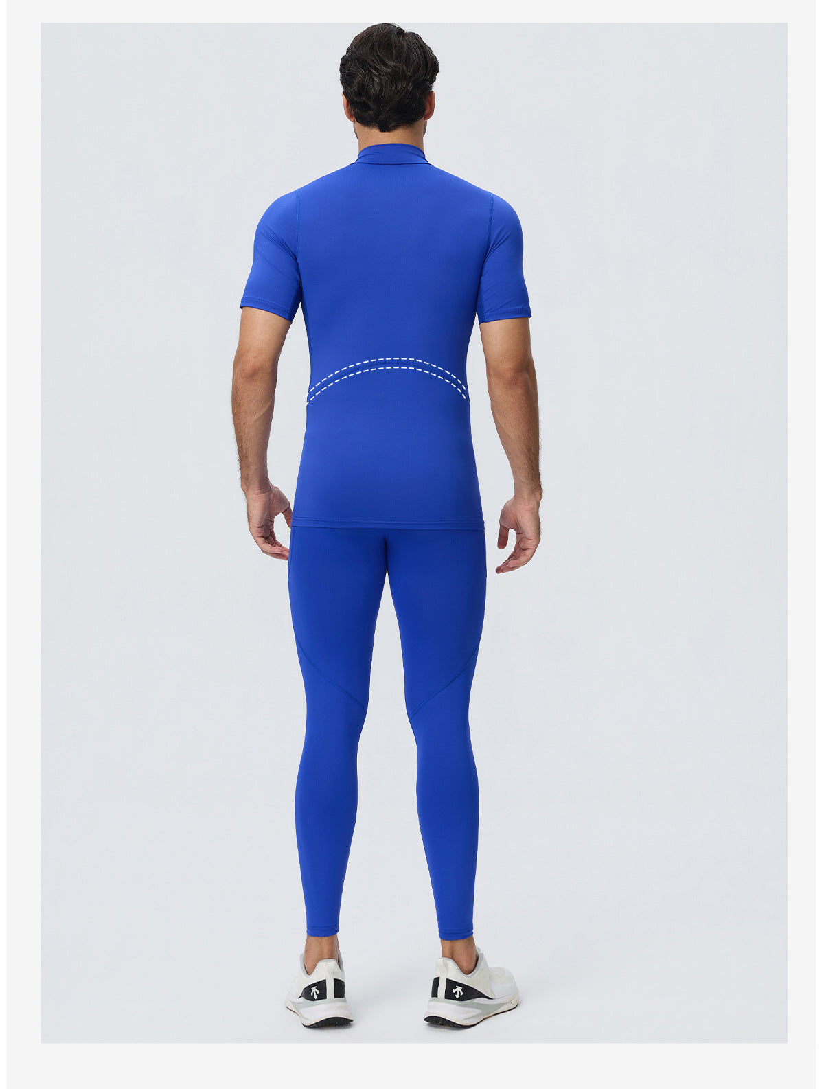 Wholesale Men’s Sculpting Workout Set | High-Stretch T-Shirt & Slim-Fit Fitness Pants | fouregg