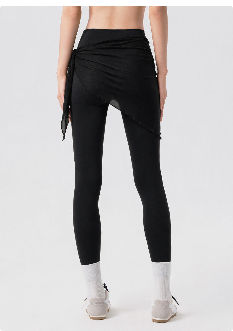 Wholesale Women’s Mesh Skirt Cover-Up | Bulk Sheer Layering & Anti-Exposure Activewear | fouregg