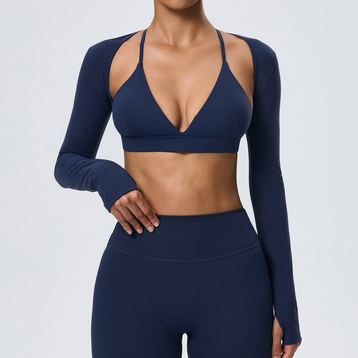 Wholesale Women’s Fitted Yoga Cover-Up | Bulk Double-Brushed Quick-Dry Activewear 62540 | fouregg