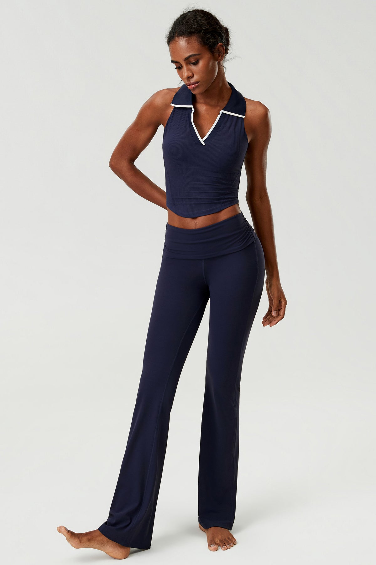Wholesale Plus Size Women’s 2-Piece Set | Nude-Feel Fitness Wear | fouregg