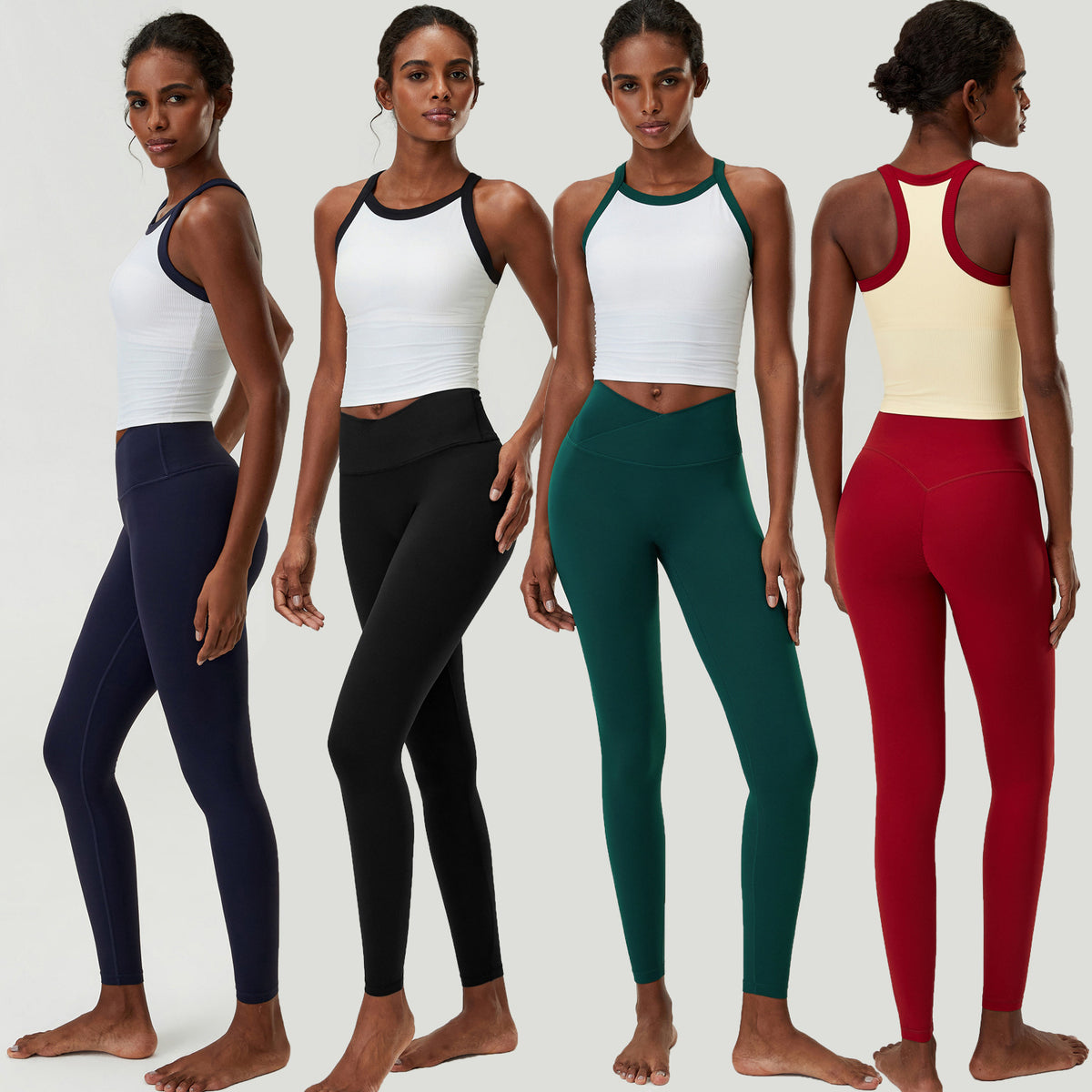 Wholesale Women’s 2-Piece Fitness Set | Bulk Stretch Tennis & Running Wear | fouregg