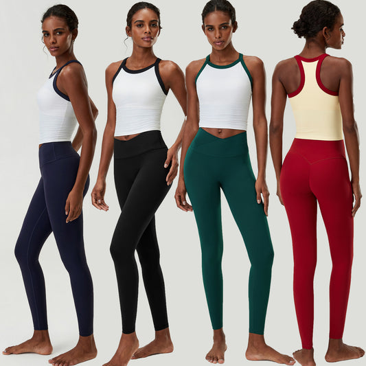 Wholesale Women’s 2-Piece Fitness Set | Bulk Stretch Tennis & Running Wear | fouregg