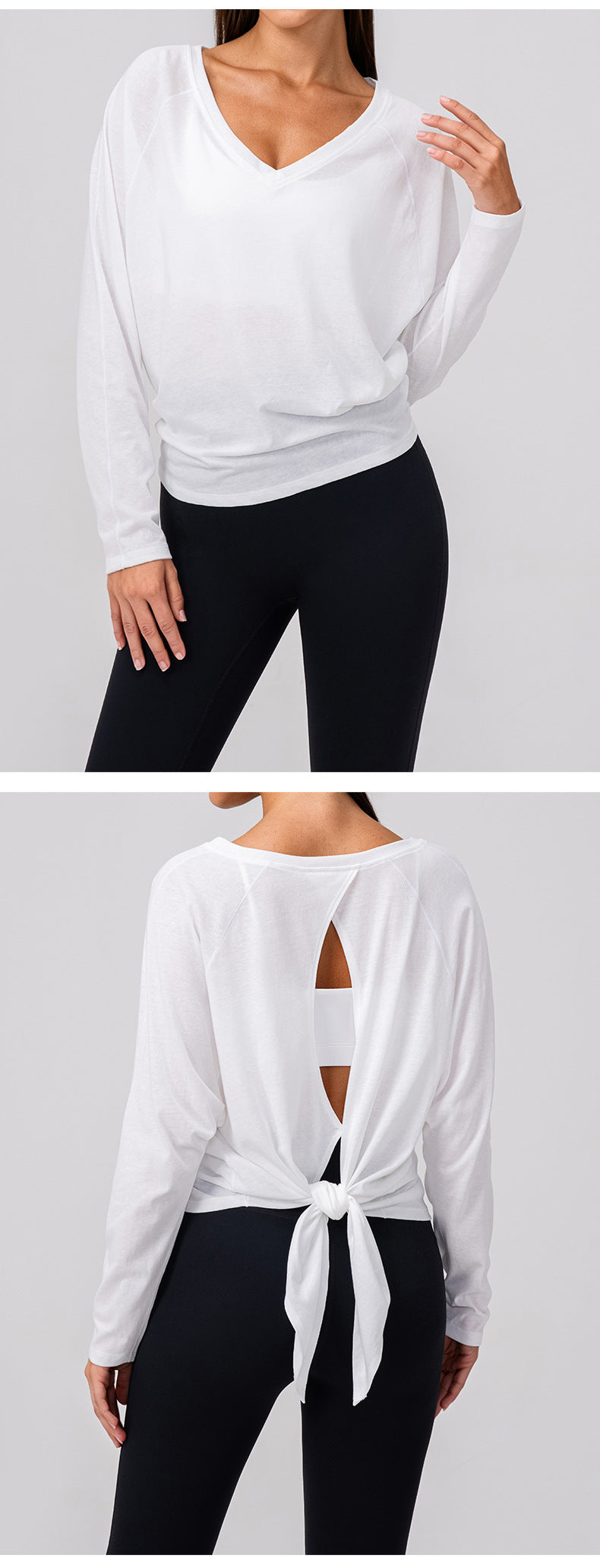 Wholesale Women’s Long-Sleeve Workout Shirt | Bulk Soft-Touch Running & Yoga Top | fouregg