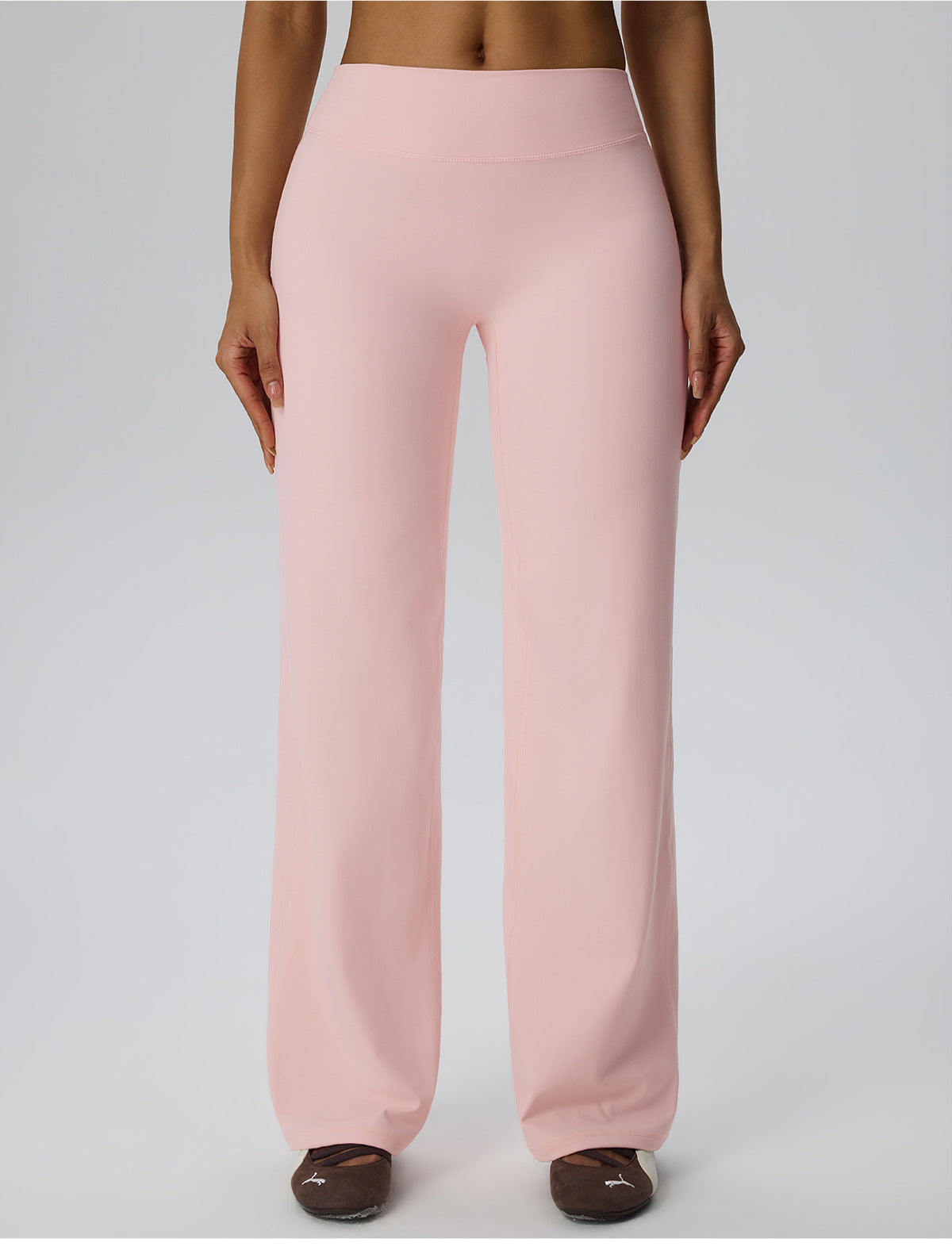 Wholesale Women’s Double-Brushed Yoga Pants | Bulk High-Waist Sculpting Straight-Leg Activewear 62345 | fouregg