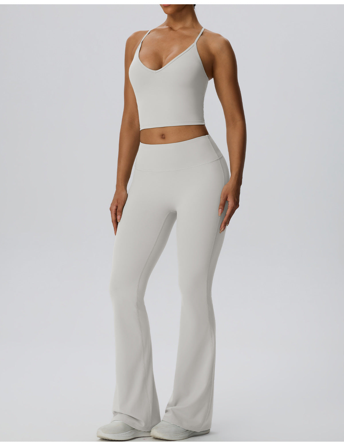 Wholesale Women’s Double-Brushed Yoga Set | Bulk Sculpting 2-Piece Fitness Activewear | fouregg