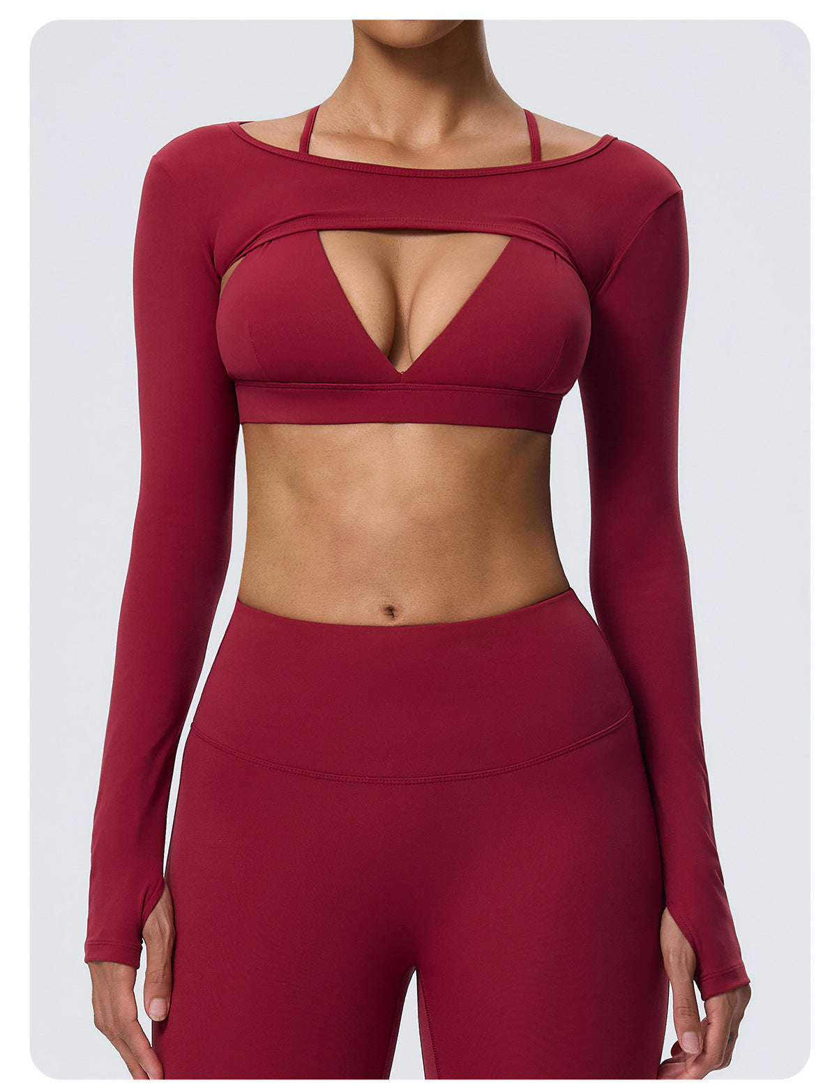 Wholesale Women’s Double-Brushed Activewear Set | Bulk 2-Piece Yoga & Fitness Wear | fouregg