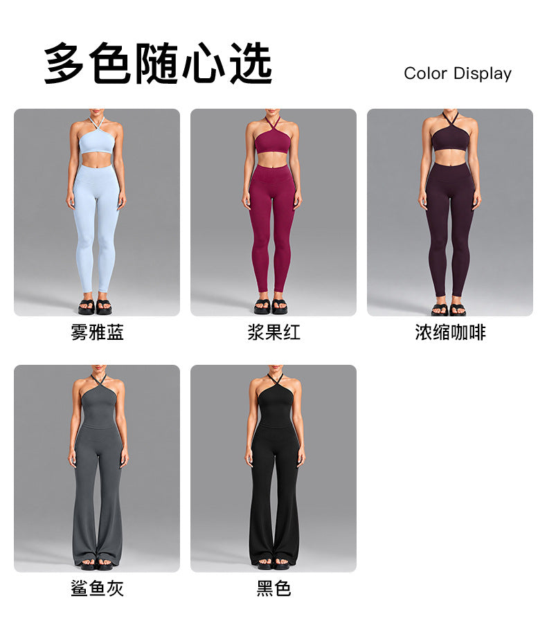 Wholesale Women’s Activewear Set | Contrast Stripe Workout Top & Casual Fitness Leggings | fouregg