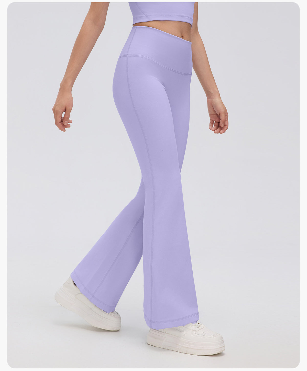 Wholesale Women’s Thermal Flare Yoga Pants D26129 | Warm Sculpting Pilates & Fitness Leggings | fouregg