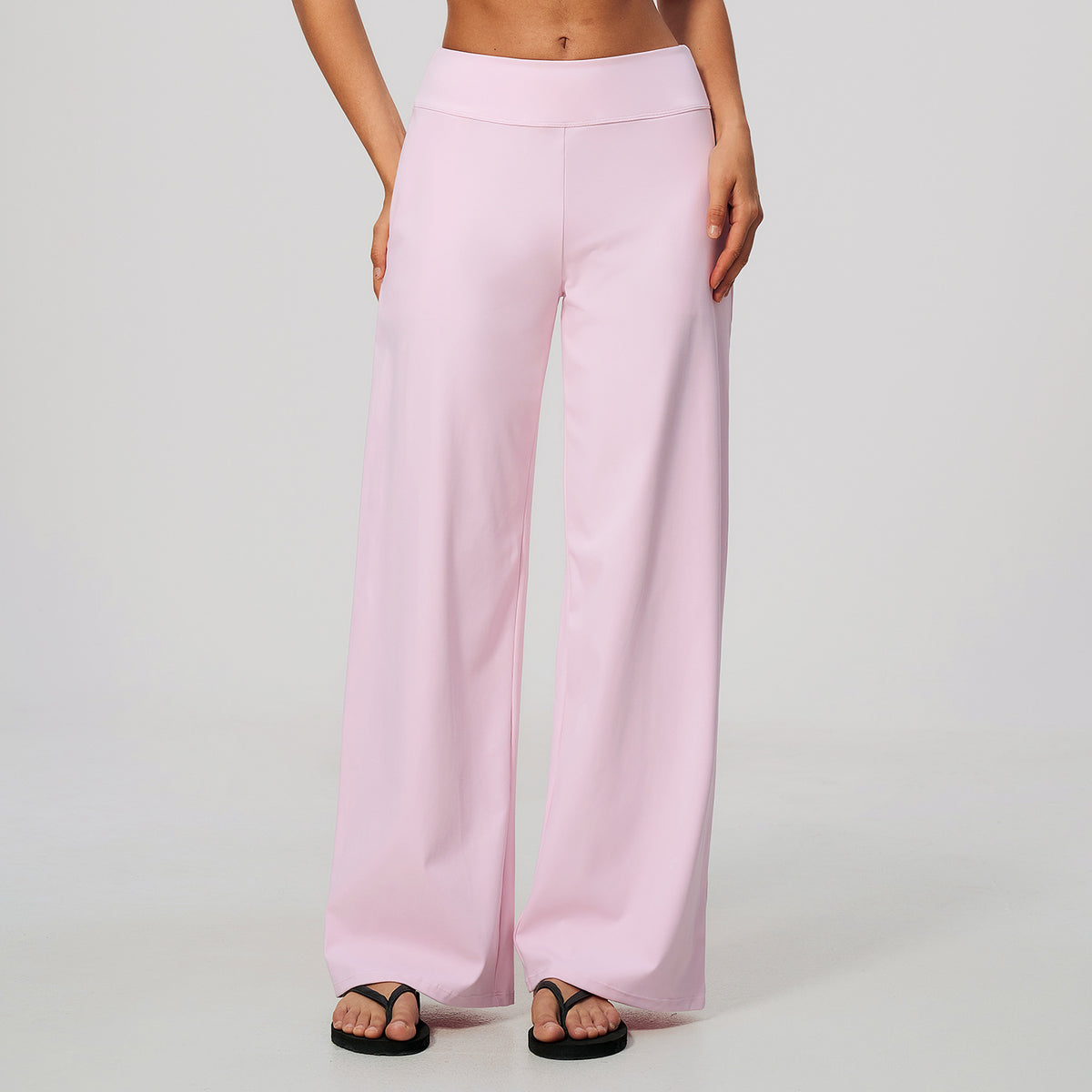 Wholesale Women’s Brushed Sweatpants | Bulk Low-Rise Relaxed-Fit Running Pants 5555 | fouregg - Falling Sakura Pink