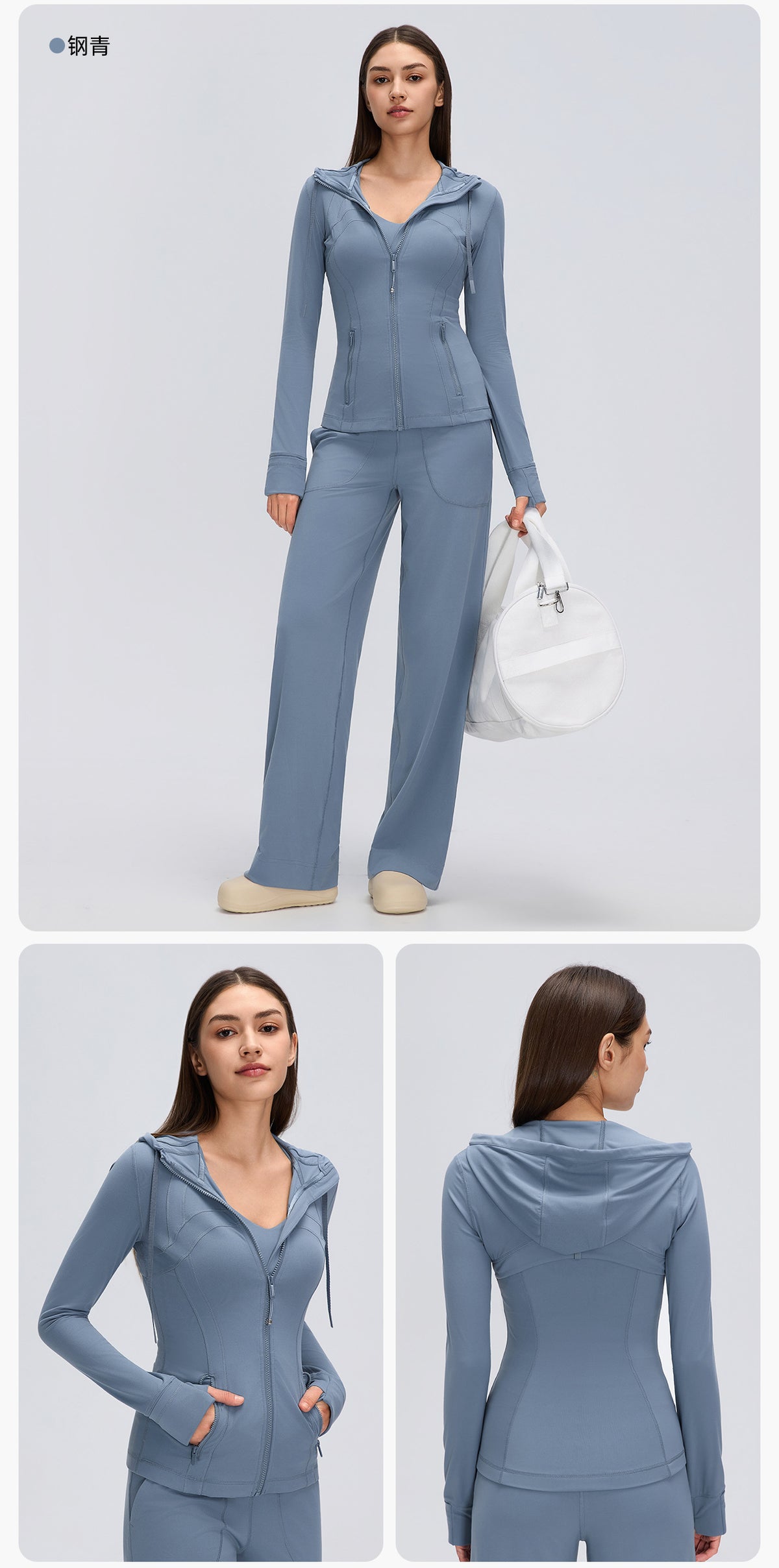 Wholesale Women’s Pilates Sports Jacket D26162 | Slimming Long-Sleeve Fitness & Yoga Outerwear | fouregg