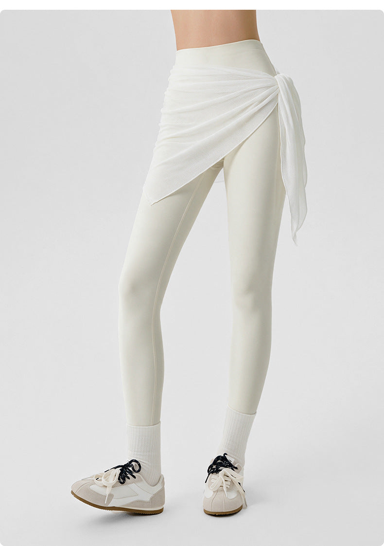Wholesale Women’s Mesh Skirt Cover-Up | Bulk Sheer Layering & Anti-Exposure Activewear | fouregg