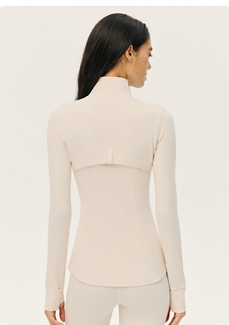 Wholesale Premium Lycra Sports Jacket | Bulk Long-Sleeve Sculpting Activewear | fouregg