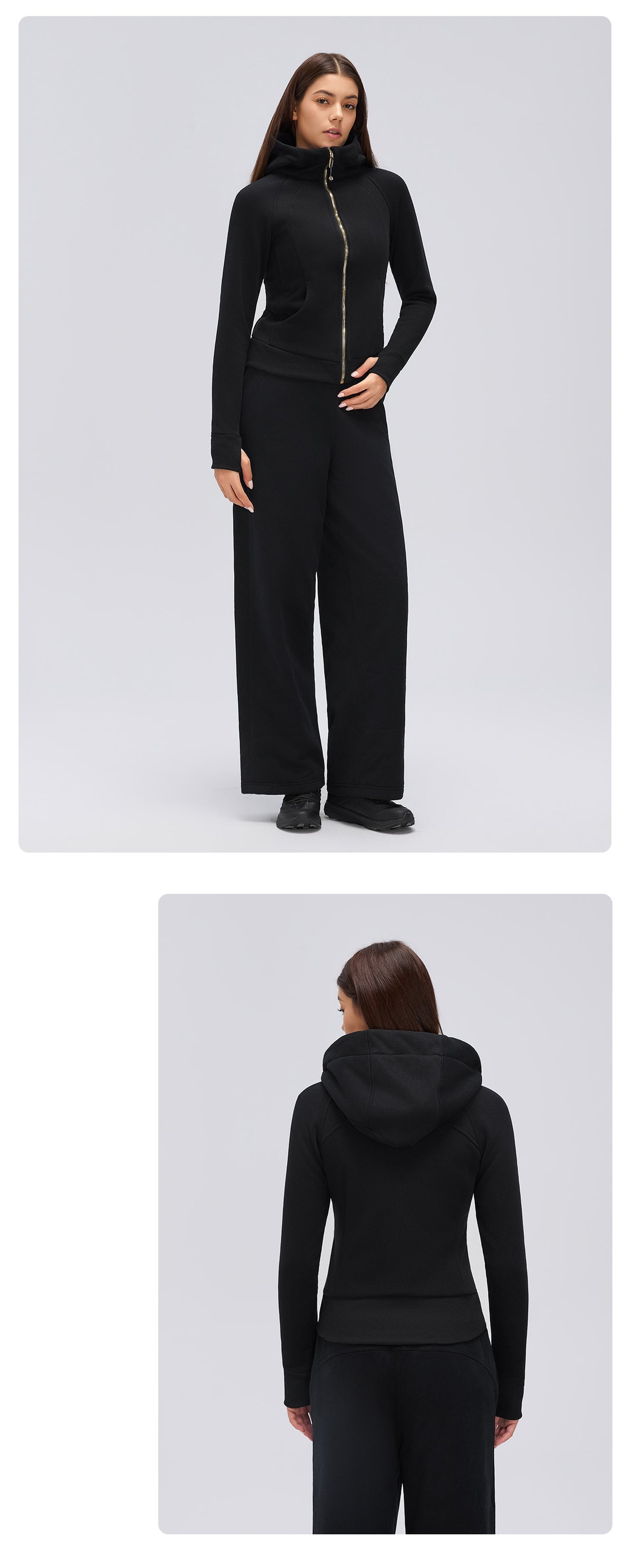 Wholesale Women’s Winter Puffer Tracksuit | Hooded Down Jacket & Relaxed-Fit Sports Trousers | fouregg