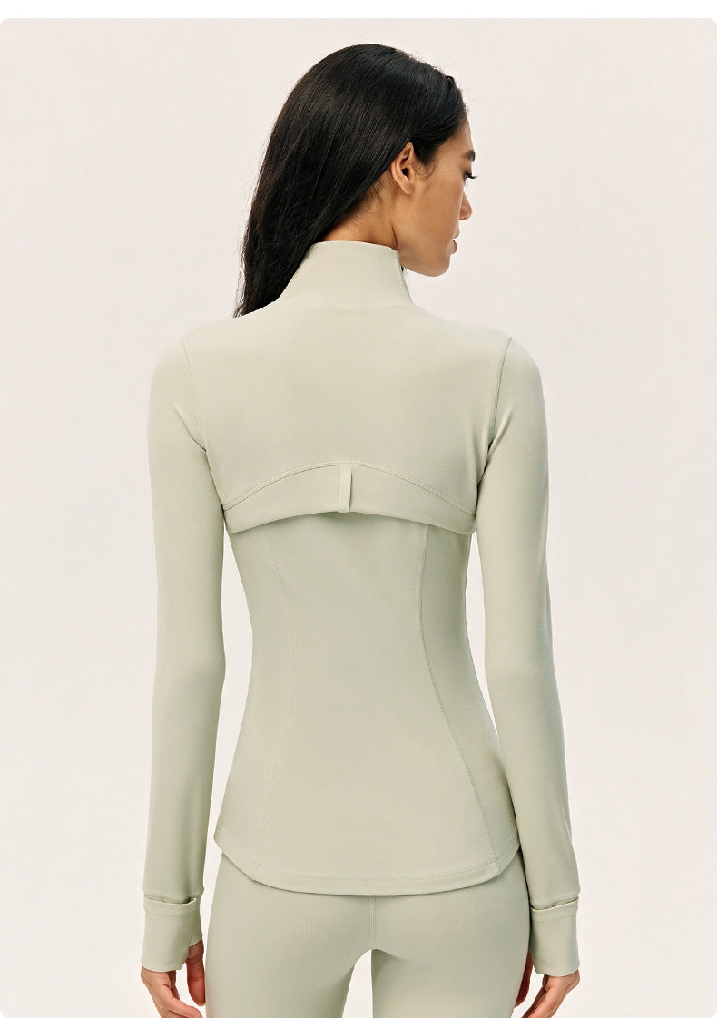 Wholesale Premium Lycra Sports Jacket | Bulk Long-Sleeve Sculpting Activewear | fouregg